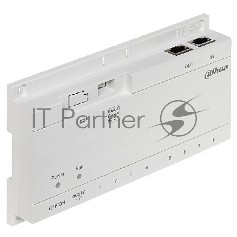 Коммутатор Dahua DHI-VTNS1060A, 6×PoE (24 В) + 2×Uplink, неуправляемый