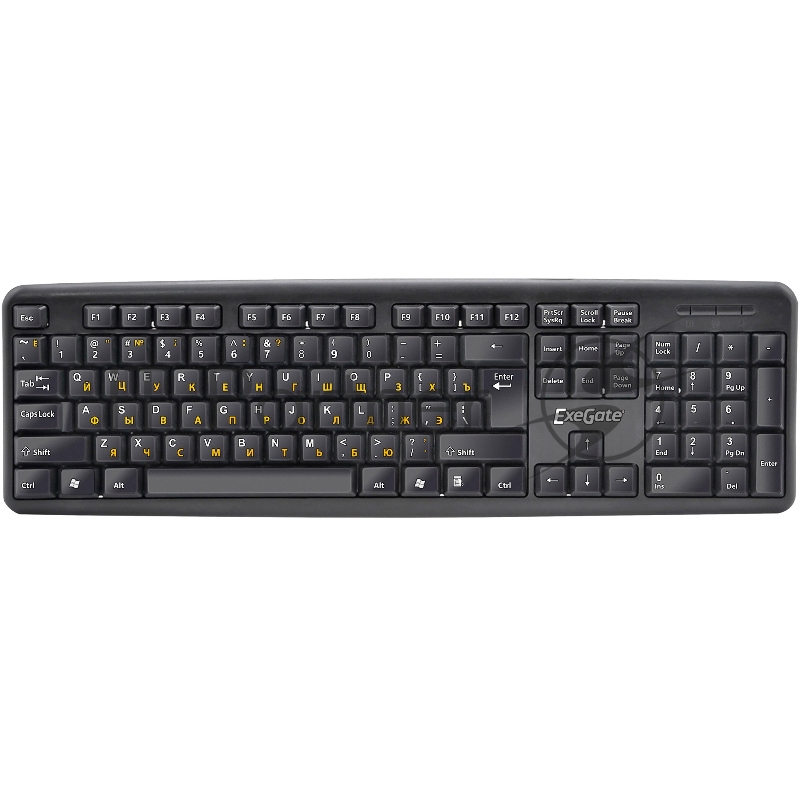 Клавиатура проводная ExeGate LY-331L (EX263906RUS), USB, черный