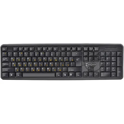 Клавиатура проводная ExeGate LY-331L (EX263906RUS), USB, черный