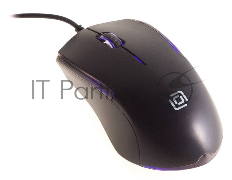 Мышь проводная Oklick 245M черный, 1000 dpi, USB, кнопки - 3