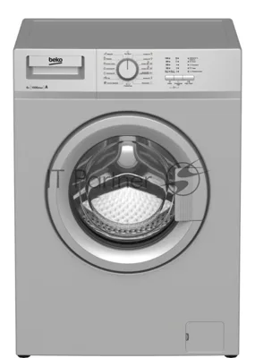 Стиральная машина Beko WRE 65P1 BSS серебристый, загрузка фронтальная 6 кг, 1000 об/мин., класс: А
