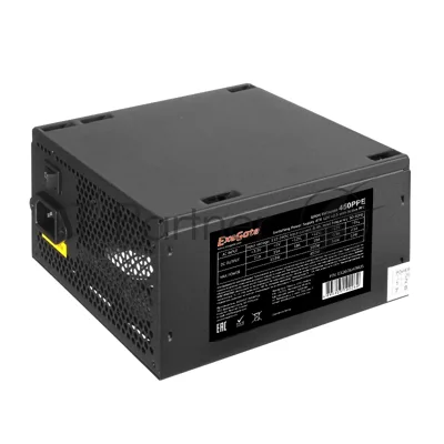 Блок питания ExeGate 450PPE (EX260640RUS), 450Вт, 120мм, черный