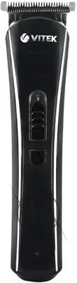 Триммер Vitek VT-2548 BK сеть/аккумулятор. Встроенная аккумуляторная батарея NiMh 2x1,2V AAA 800 mAh. Время зарядки от сети 8ч. Время автономной работы 45мин. Влажная очистка. Детальный триммер. Индикатор зарядки. Число установок длины 8. Максимальная длина стрижки 12мм. Минимальная длина стрижки 0,4. Способ регулировки длины регулировкой длины лезвий/сменой насадок. Материал лезвий высокачественная сталь. Число насадок 5. Стрижка бороды. Триммер для носа/ушей. Насадка для бритья. Аксессуары: Ще