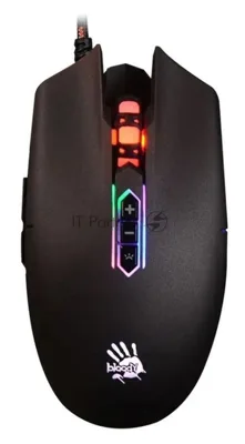 Мышь проводная A4Tech Bloody Q80 черный, 3200 dpi, USB, кнопки - 8
