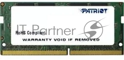 Оперативная память Patriot, DDR4, 16GB (1x16 GB), 2400 MHz, CL17, SO-DIMM