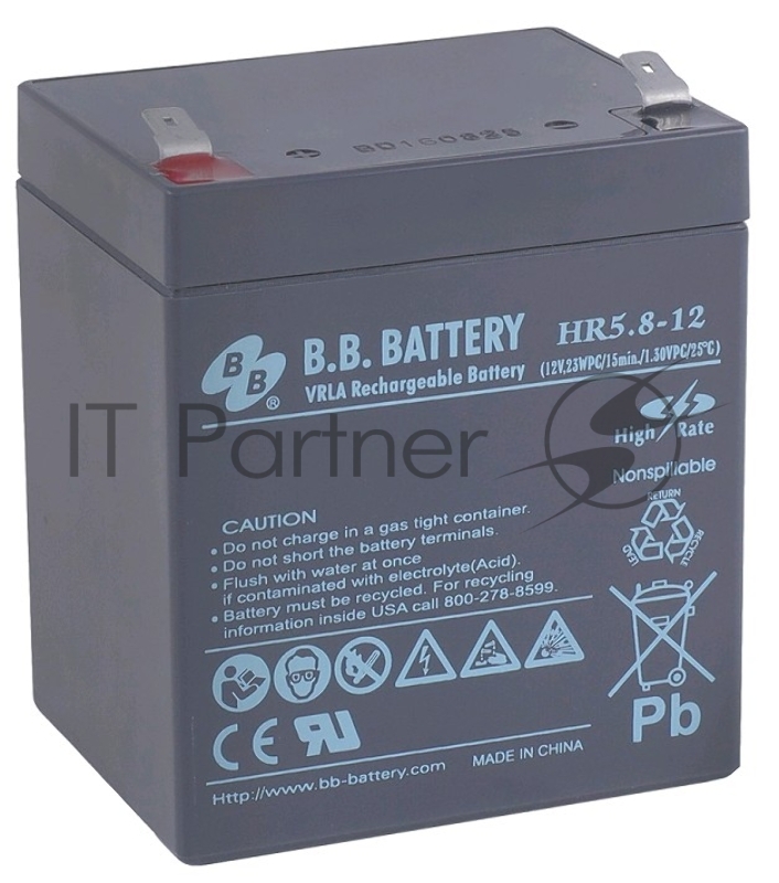 Батарея для ИБП B.B.Battery HR 5.8-12 (12V 5.8Ah)