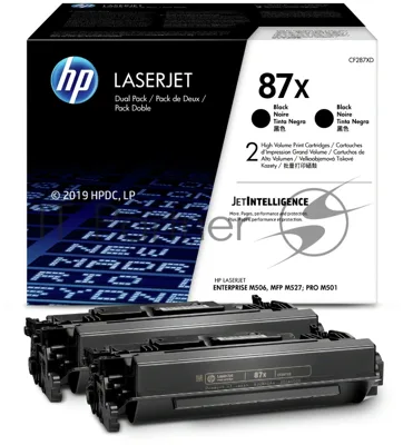 Картридж лазерный двойная упаковка HP 87X (CF287XF/CF287XD) черный для LJ M506/M501/M5272*18 000 стр.)