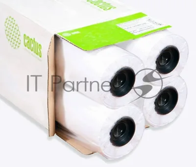 Бумага Cactus Eco CS-LFP80-914457E-4 36"(A0) 914мм-45.7м/80г/м2/белый CIE155% (упак.:4рул)