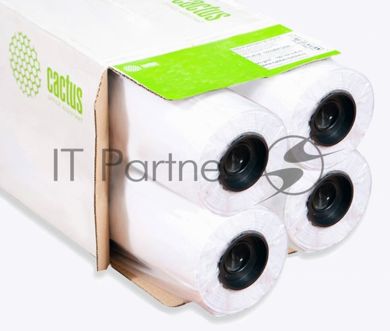 Бумага Cactus Eco CS-LFP80-610457E-4 24"(A1) 610мм-45.7м/80г/м2 CIE155% универсальная (упак.:4рул)