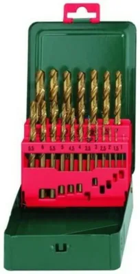 Буры,сверла,долото Metabo 627156000 Набор HSS-TiN 19 свёрел (1-10мм) в мет.кор.