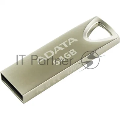 Флешка USB ADATA UV210 (AUV210-64G-RGD), 64Gb, USB 2.0, R/W 15/5, серебро
