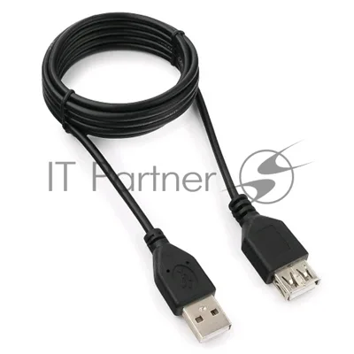 Кабель удлинитель USB 2.0 Гарнизон GCC-USB2-AMAF-1.8M, AM/AF, 1.8м, пакет