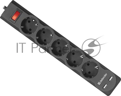 Сетевой фильтр Defender 1.8M DFS 751 5OUTL.