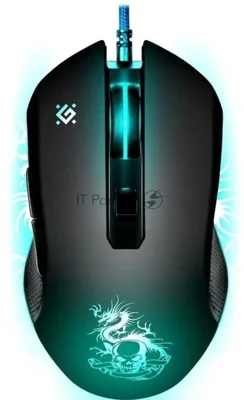 Мышь проводная Defender Sky Dragon GM-090L черный, 3200 dpi, USB, кнопки - 6