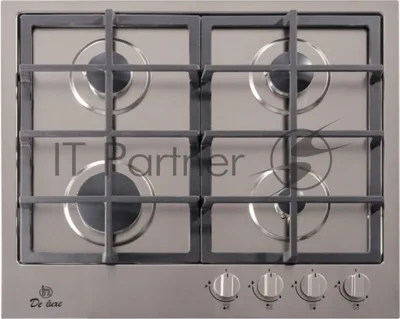 Газовая варочная поверхность De Luxe TG4_750231F-070, 4 конфорки, нержавеющая сталь, 7500 Вт