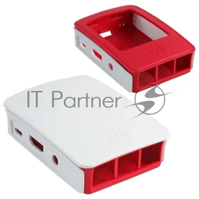 Корпус RA129 red-белый для микрокомпьютера Raspberry Pi 3. ACD Red+White ABS Plastic case for Raspberry Pi 3