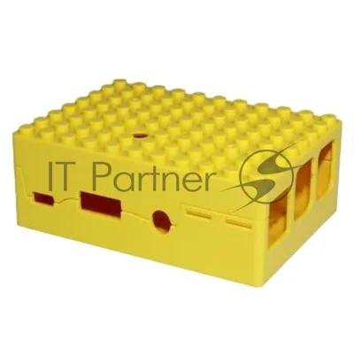 Корпус RA185 yellow для микрокомпьютера Raspberry Pi 3. RA185 Корпус ACD Yellow ABS Plastic Building Block case for Raspberry Pi 3