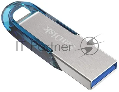 Флешка USB 128Gb SanDisk CZ73 Ultra Flair, USB 3.0, Tropical синий
