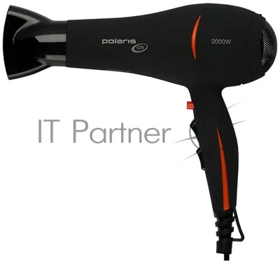 Фен Polaris PHD 2038Ti черный, 2000 Вт, ионизация