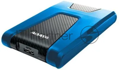 Внешний HDD 2.5" ADATA HD650, 2TB, USB 3.2 Gen 1 Type-A, 5400 rpm, синий
