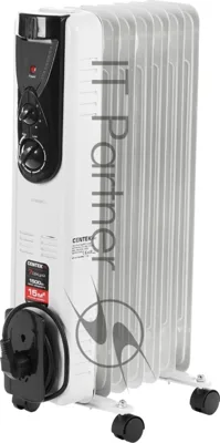 Обогреватель масляный Centek CT-6200 (7 секций) белый, 700/1000/1500 Вт, 15 м2, термостат