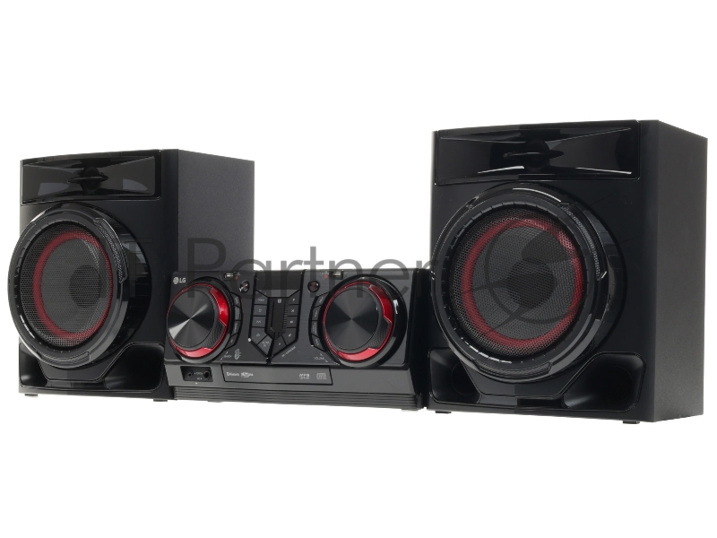 Мини-аудиосистема LG CJ44 черный 480Вт FM USB BT