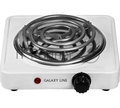 Плита настольная электрическая Galaxy Line GL3003 белый, 1 кВт, ТЭН, конфорки - 1, эмаль, поворотные переключатели