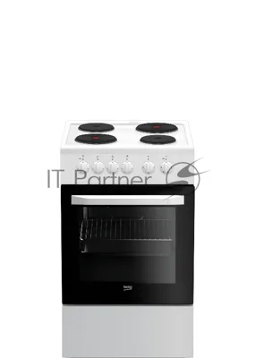 Плита электрическая Beko FFSS56000W белый, конфорок 4 шт, духовка 60 л, 50 см x 85 см x 60 см