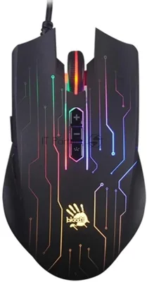Мышь проводная A4Tech Bloody Q82 черный, 3200 dpi, USB, кнопки - 8