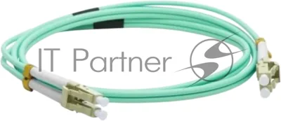 Патч-корд LANMASTER LAN-2LC-2LC/OM3-1.0 2x50/125 OM3 LC дуплекс-LC дуплекс 1м LSZH голубой