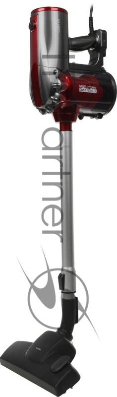 Пылесос вертикальный Centek CT-2561 красный/черный, питание от сети, 150 Вт, уборка сухая, пылесборник 0.5 л