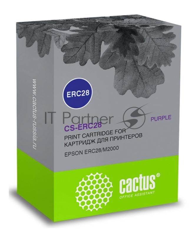 Картридж матричный Cactus CS-ERC28 фиолетовый 12.7мм, 3.1м, 2 000 000 знаков для Epson ERC28/M2000