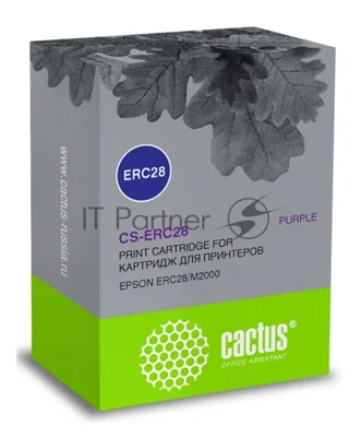 Картридж матричный Cactus CS-ERC28 фиолетовый 12.7мм, 3.1м, 2 000 000 знаков для Epson ERC28/M2000