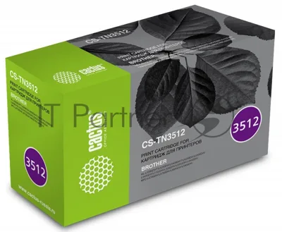 Картридж лазерный Cactus CS-TN3512 черный (12000 стр.) для Brother DCP L6600DWHL/L6250DNHL/L6300DWHL/L6400DWHL/L6400DWTMFC/L6800DWMFC/L6800DWTMFC/L6900DWMFC/L6900DWT