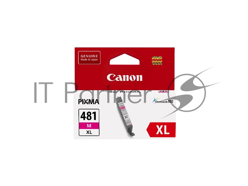 Картридж струйный Canon CLI-481XL M EMB для TS6140/TS8140/TS9140/TR8540. Пурпурный. 466 страниц.