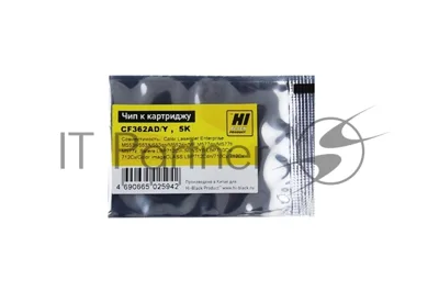 Чип Hi-Black к картриджу HP CLJ Enterprise M552/Canon 040 (CF362A) OEM SIZE, Y, 5K