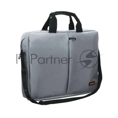 Сумка для ноутбука ExeGate Office F1590 Grey, серая, полиэстер, для ноутбуков до 15.6"