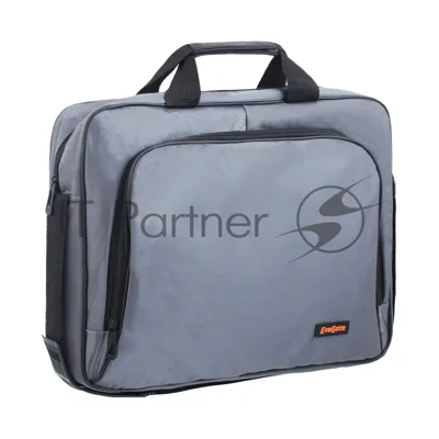 Сумка для ноутбука ExeGate EX264612RUS Office F1596 Dark-Grey, темно-серая, полиэстер, для ноутбуков до 15.6"