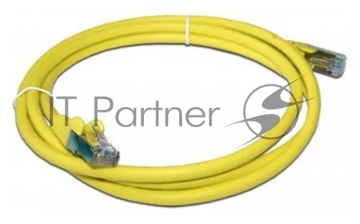 Патч-корд LANMASTER LAN-PC45/S5E-5.0-YL вилка RJ-45-вилка RJ-45 cat.5е 5м желтый LSZH (уп.:1шт)