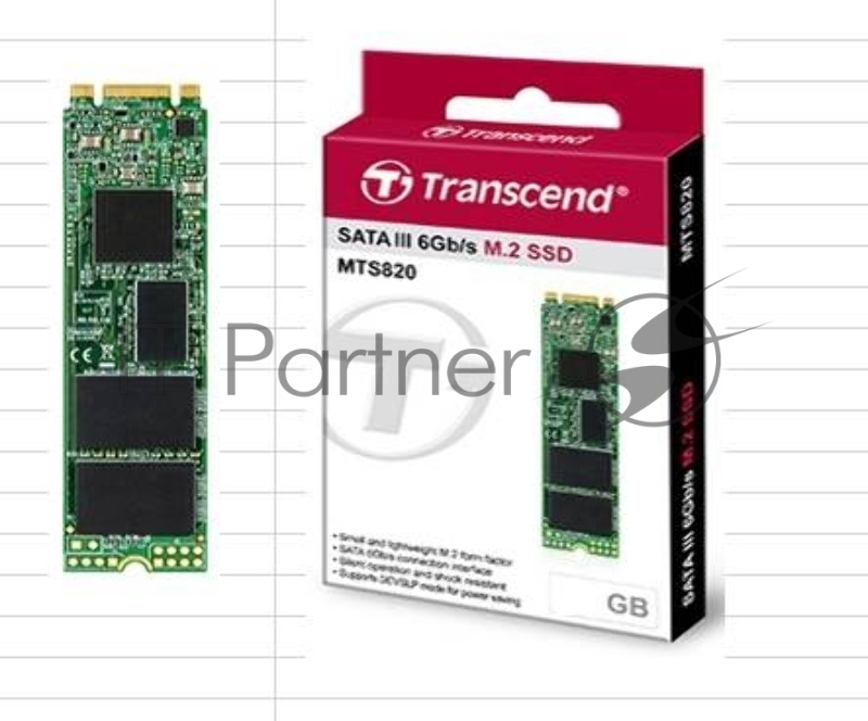 Накопитель SSD Transcend MTS820, 240GB, M.2, SATA III, R/W 550/420