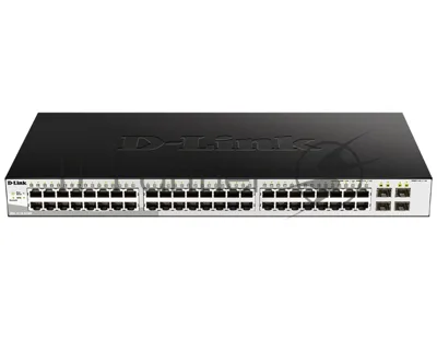 Коммутатор D-Link DGS-1210-52/ME/B1A, 48×1 Гбит/с + 4×1 Гбит/с SFP, управляемый