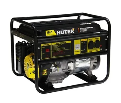 Электрогенератор бензиновый Huter DY8000L, 6.5 кВт, 91 дБ, 69.8 кг