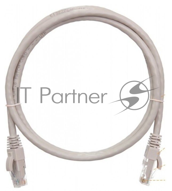 Патч-корд Lanmaster LAN-PC45/U6-2.0-GY вилка RJ-45-вилка RJ-45 кат.6 2м серый LSZH