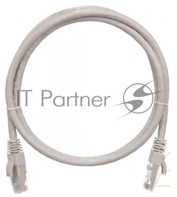 Патч-корд Lanmaster LAN-PC45/U6-2.0-GY вилка RJ-45-вилка RJ-45 кат.6 2м серый LSZH