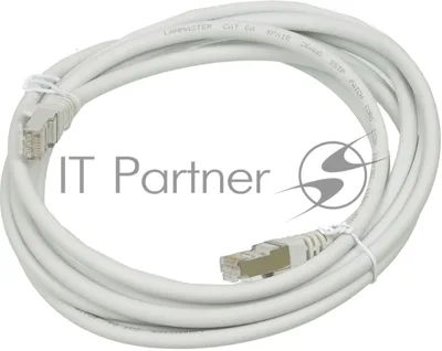 Кабель Патч-корд LANMASTER FTP LAN-PC45/S6A-3.0-GY вилка RJ-45-вилка RJ-45 Cat.6А 3м серый LSZH (уп.:1шт)