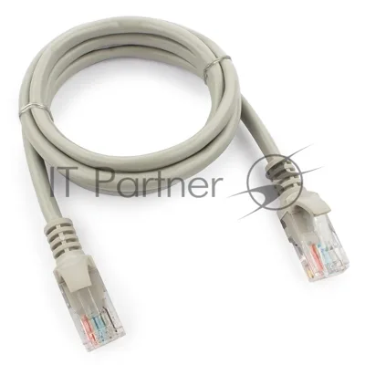 Патч-корд UTP Cablexpert cat.5e, 1м, литой, многожильный серый