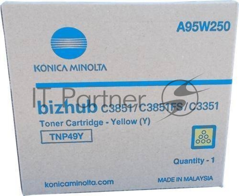 Тонер-картридж Konica-Minolta bizhub C3351/C3851 желтый TNP-49Y
