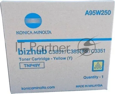 Тонер-картридж Konica-Minolta bizhub C3351/C3851 желтый TNP-49Y