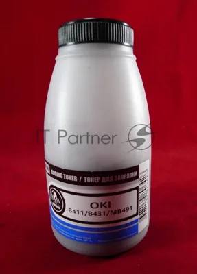 Тонер OKI B411/B431/MB461/MB471/MB491 Black (фл. 100г) B&W Premium (Tomoegawa) фас. Россия