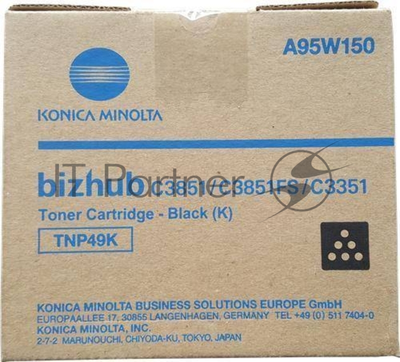 Тонер-картридж Konica-Minolta bizhub C3351/C3851 черный TNP-49K